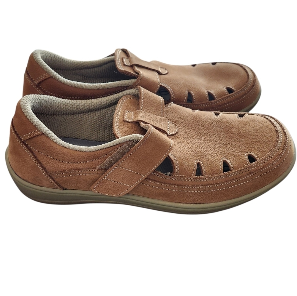 Orthofeet Comfort Shoe Arch Support Heel Pain Relief Size 9.5 Wide Walking Shoes
